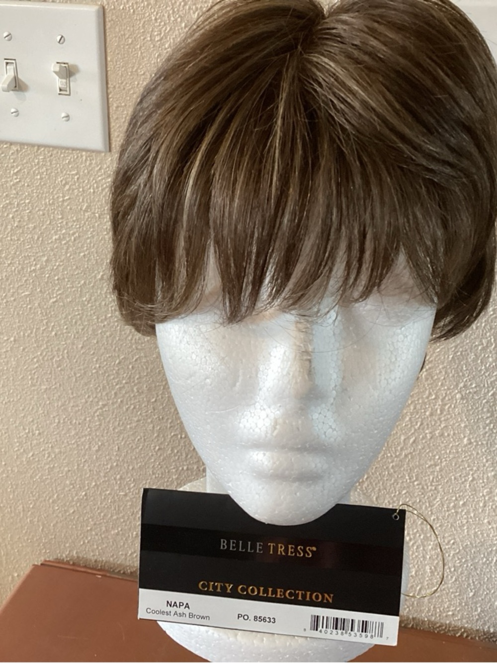 BelleTress Short Napa  Wig in Cool Ash Brown (City Collection)